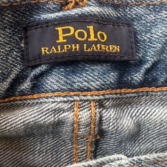 Polo Ralph Lauren Bleached Effect “The Avery Boyfriend” Cropped Jeans Size 28 - Picture 7 of 9